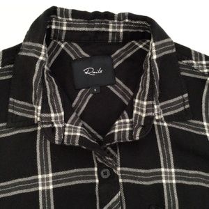 Rails Hunter Black & White Plaid Sz S